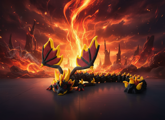 FireStorm Dragon with flat background